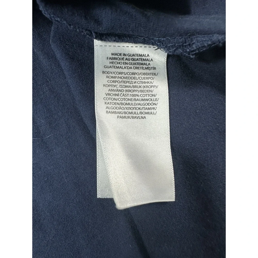 Polo Ralph Lauren Navy Blue Polo Bear Football S/S Cotton T Shirt Size 2XL